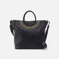 Maggie Satchel In Smooth Leather – Black