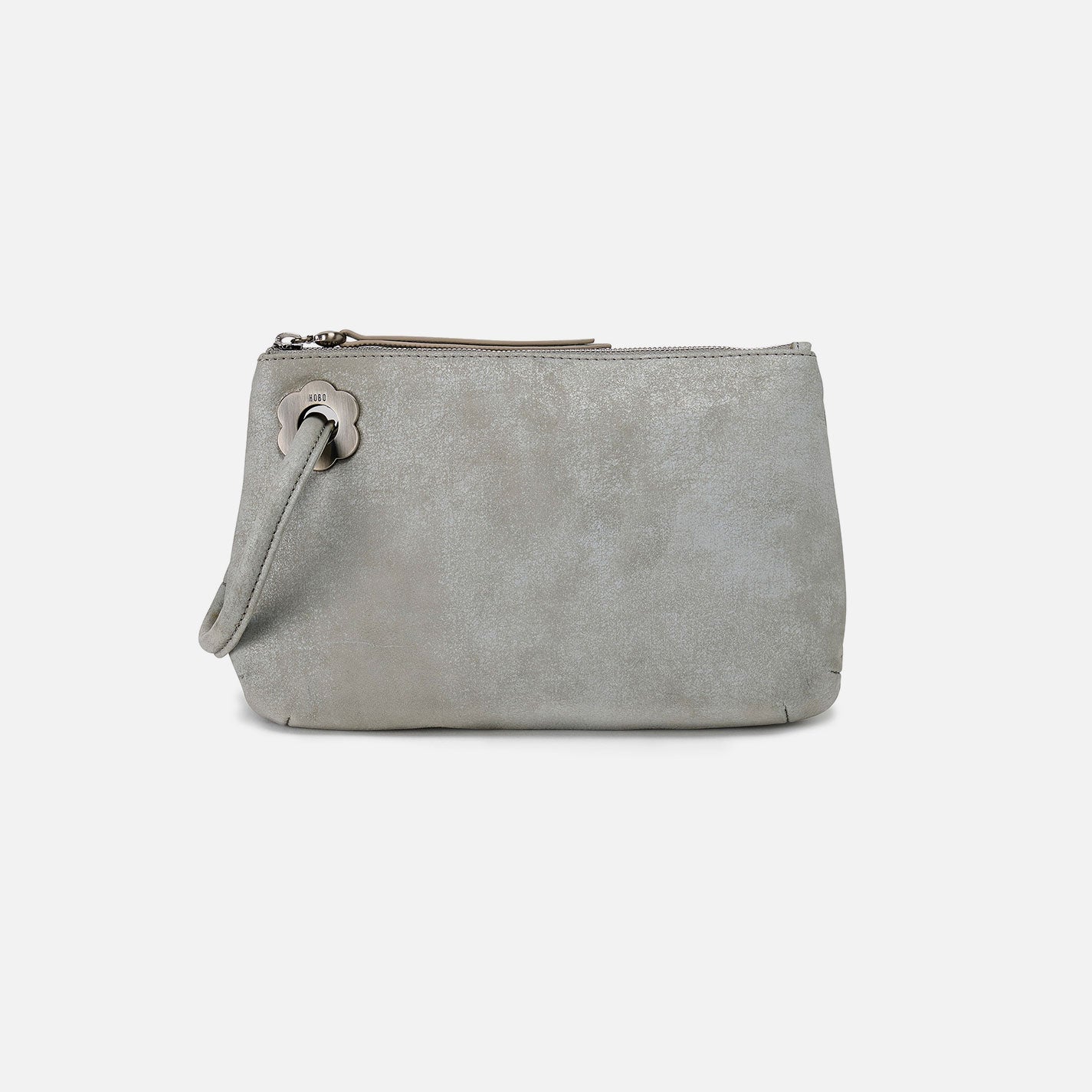Daisy Daze Large Wristlet In Buffed Leather – Misty Harbor