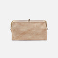 Lauren Clutch-Wallet in Metallic Leather – Gold Leaf