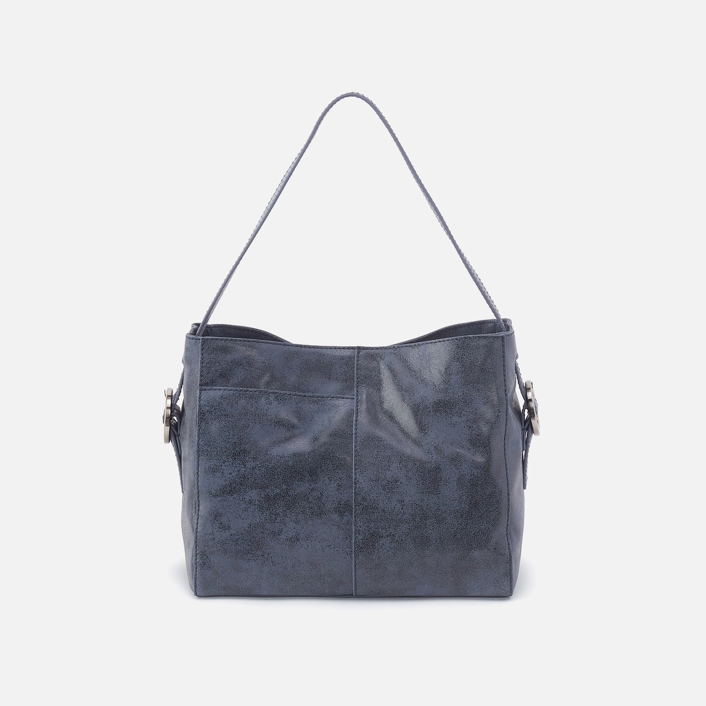 Render Shoulder Bag in Buffed Leather – Indigo Sky