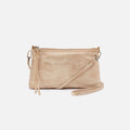 Darcy Crossbody in Metallic Leather – Gold Leaf