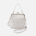 Alba Crossbody In Metallic Leather – Silver