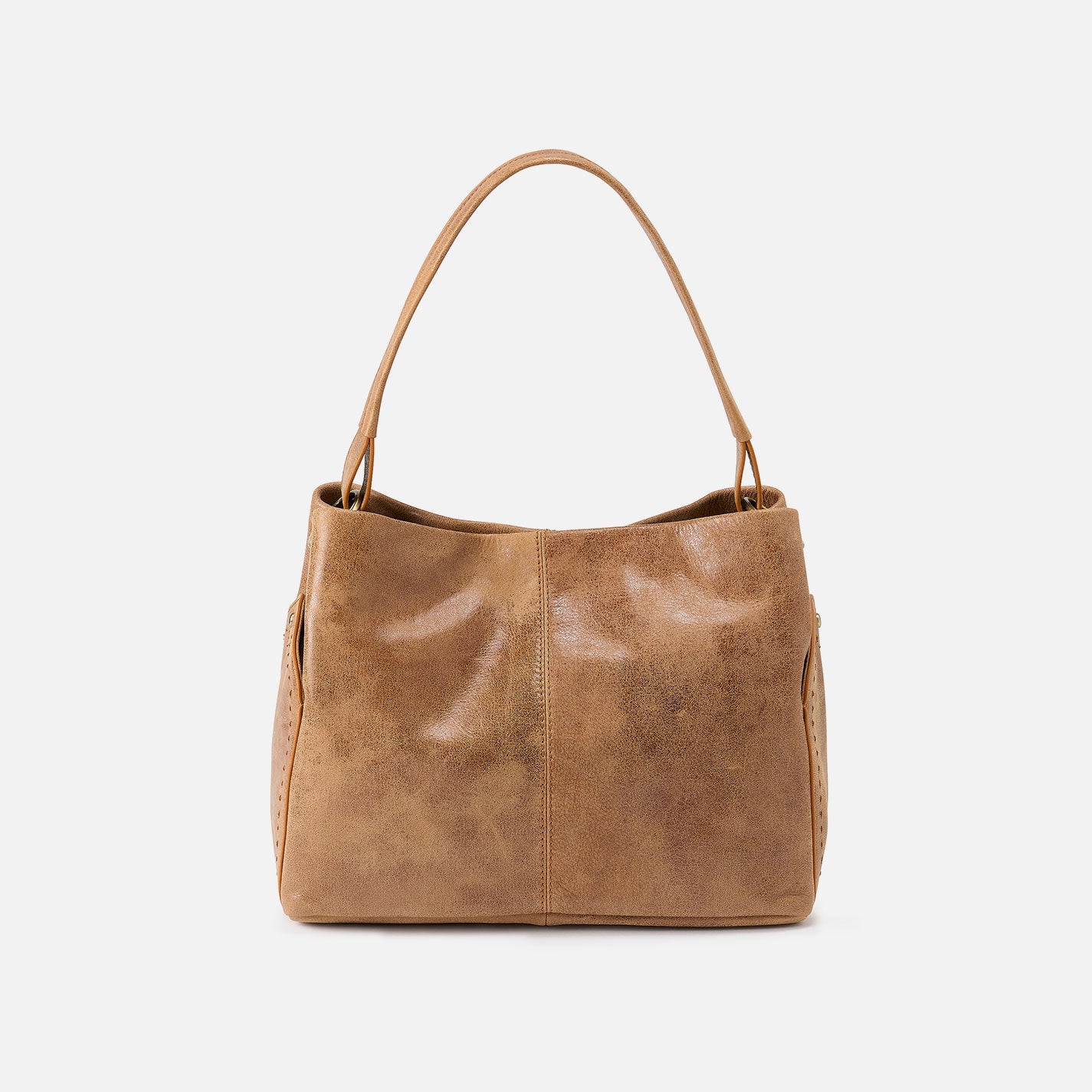 Seneca Shoulder Bag in Buffed Leather – Whiskey