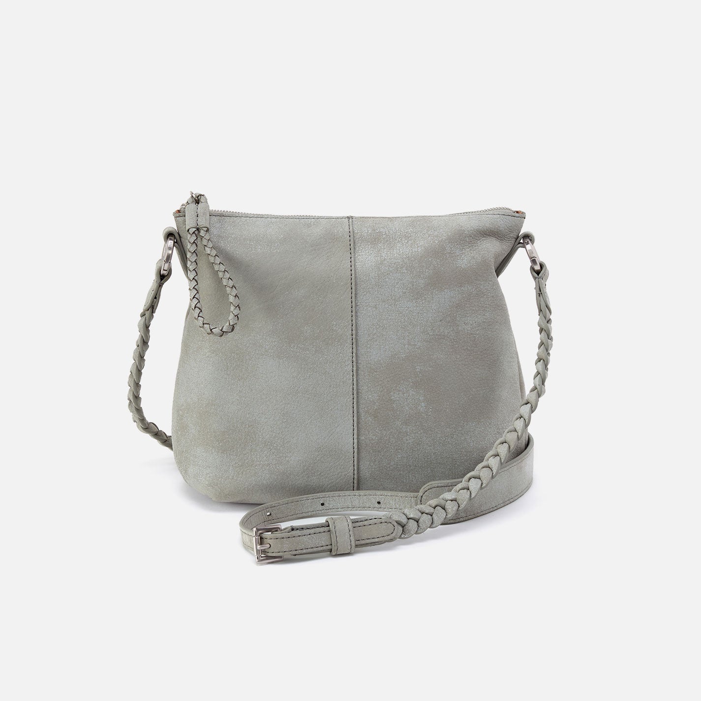 Lasso Medium Crossbody In Buffed Leather – Misty Harbor