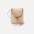 Fern Crossbody In Metallic Leather – Gold Leaf