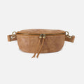Hunter Medium Belt Bag In Buffed Leather – Whiskey