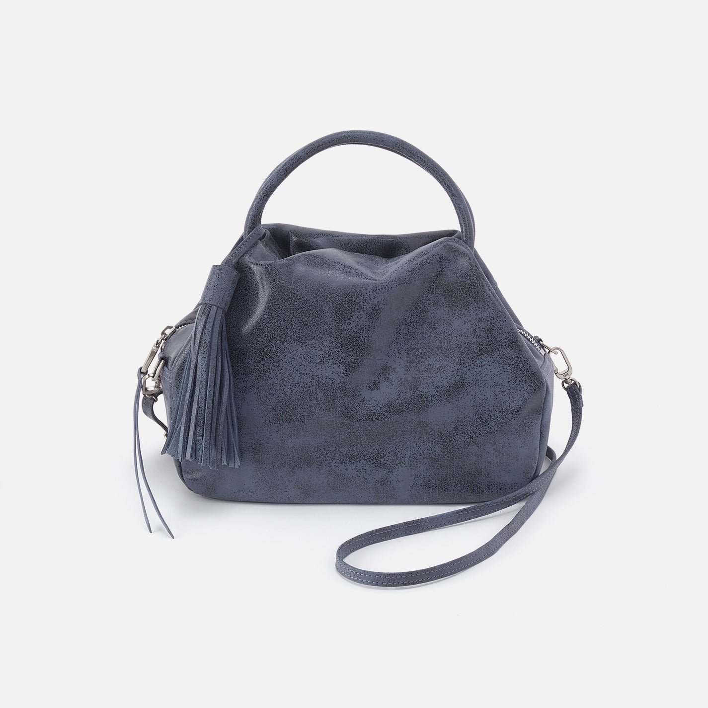 Darling Small Satchel in Buffed Leather – Indigo Sky