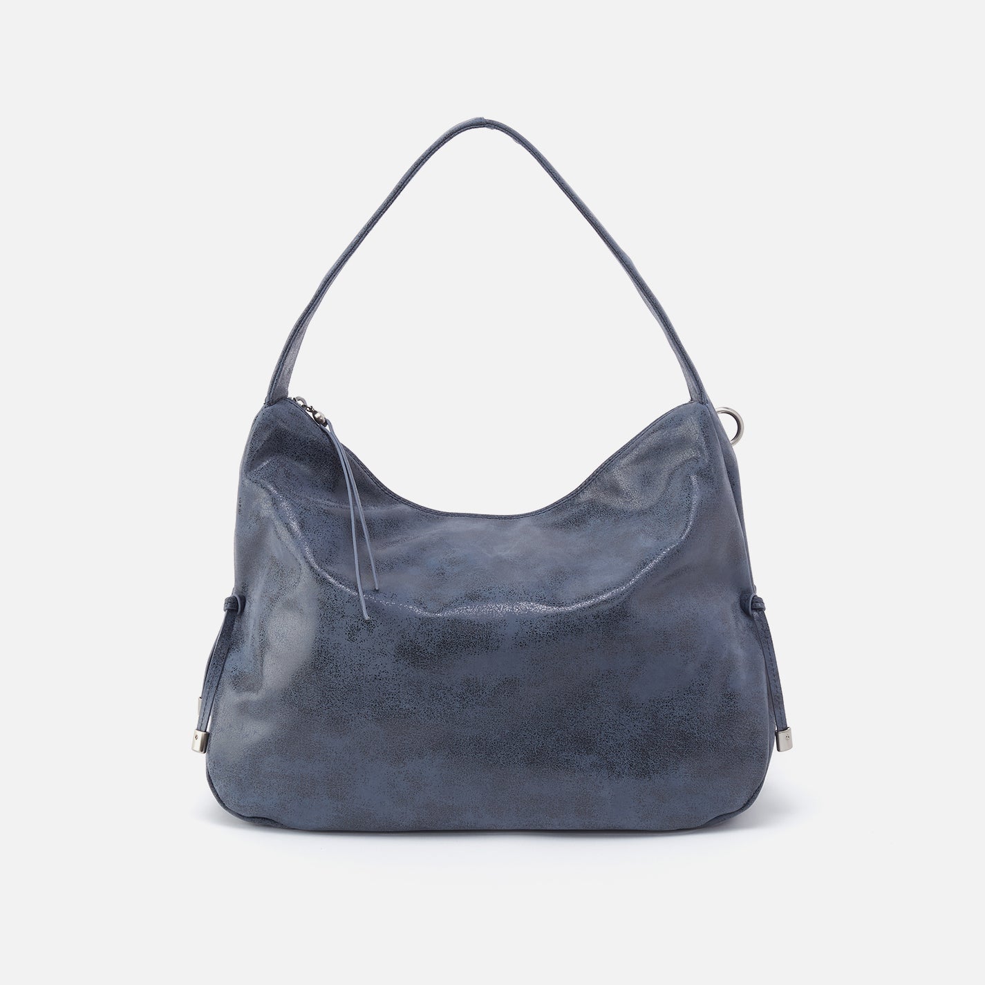 Kori Hobo in Buffed Leather – Indigo Sky
