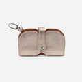 Blink Glasses Holder In Metallic Leather – Cameo Quartz
