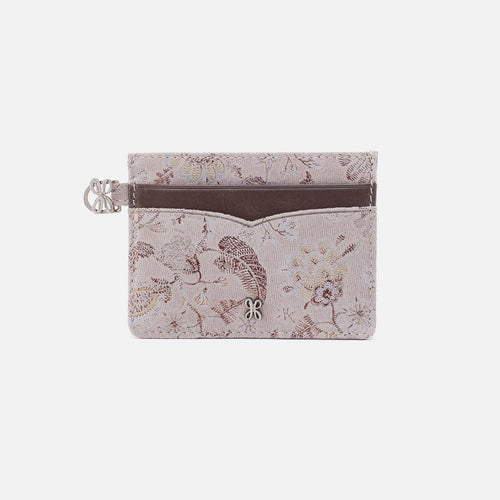 Charmed Card Case in Printed Leather – Mystic Bloom