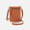 Tyler Phone Crossbody In Pebbled Leather – Butterscotch