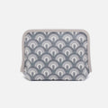Beauty Cosmetic Pouch In Coated Canvas – Grey Dawn