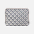 Beauty Large Cosmetic Pouch In Coated Canvas – Grey Dawn