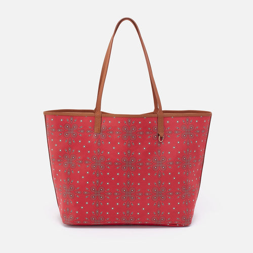 All That Tote Large In Coated Canvas – Red Journey Bandana