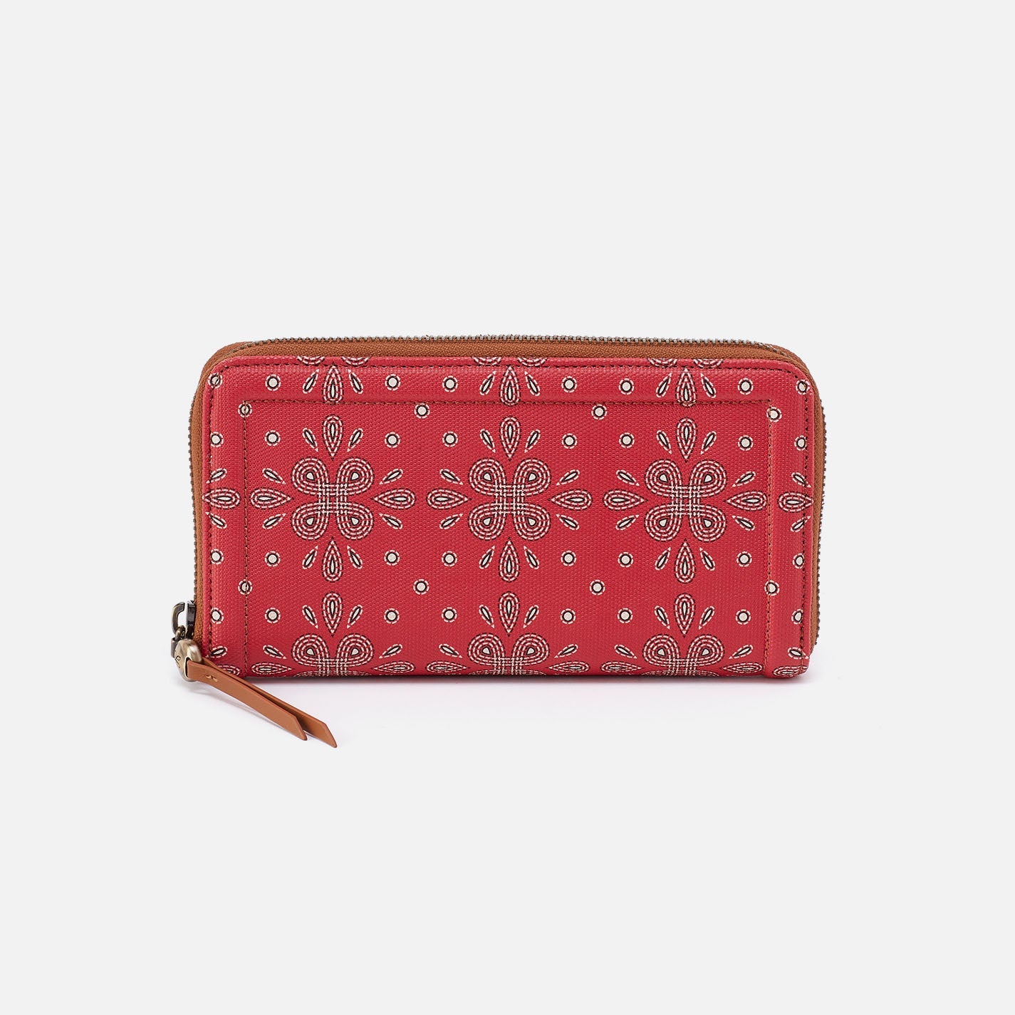 Soma Large Wallet In Coated Canvas – Red Journey Bandana