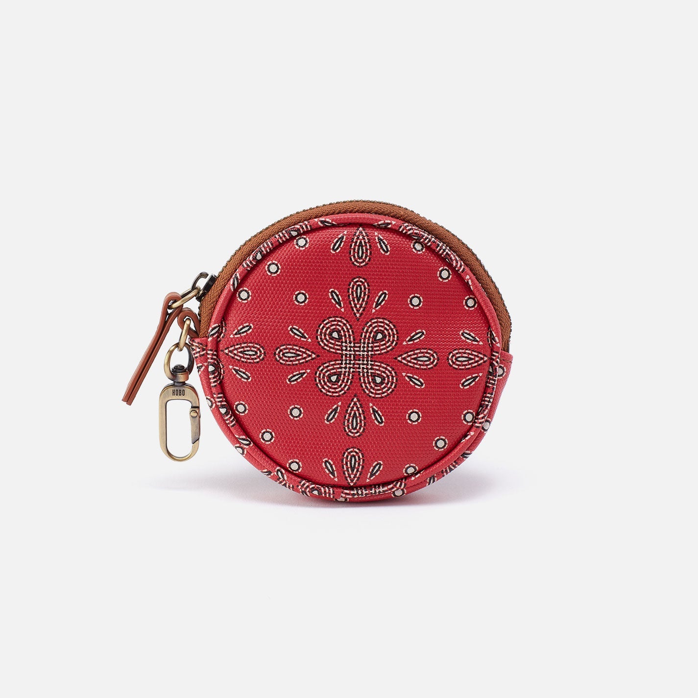 Revolve Small Bag Charm In Coated Canvas – Red Journey Bandana