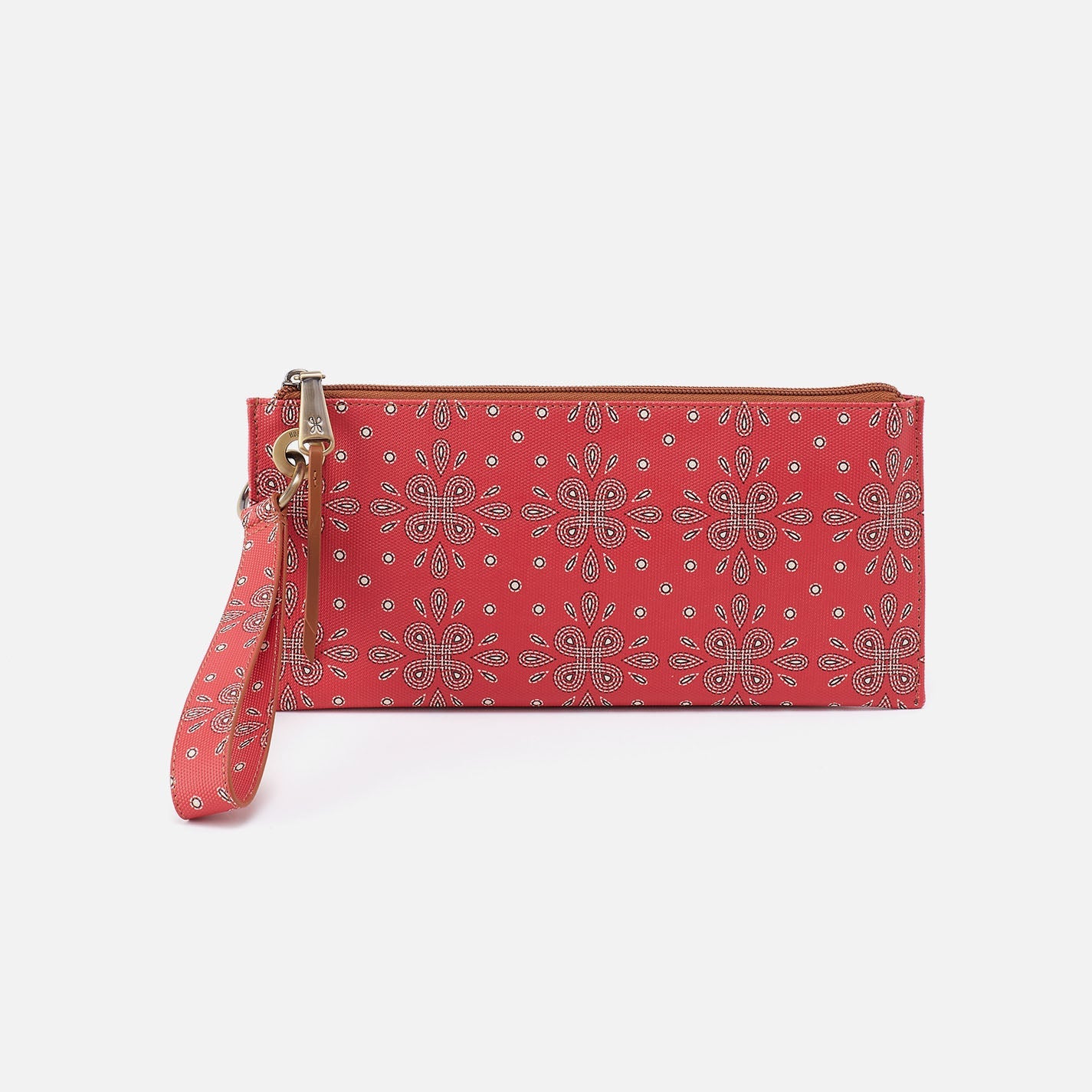 Vida Wristlet In Coated Canvas – Red Journey Bandana