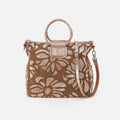Sheila Large Satchel In Canvas – Saddle Stardust Overlay