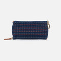 Spark Double Eyeglass Case In Denim Fabric – Dark Denim