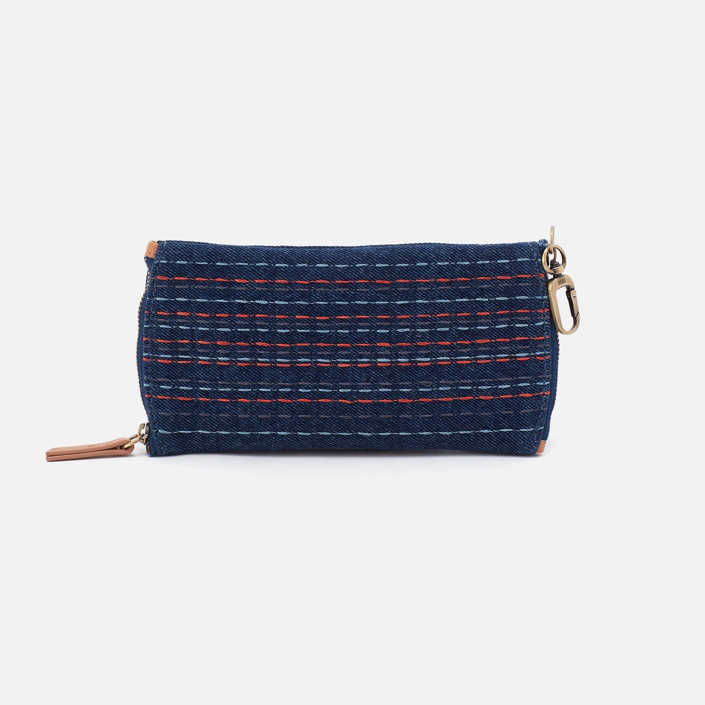 Spark Double Eyeglass Case In Denim Fabric – Dark Denim