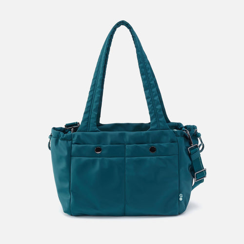 ALL IN ONE Tote in CaRefiber recycled nylon – Teal
