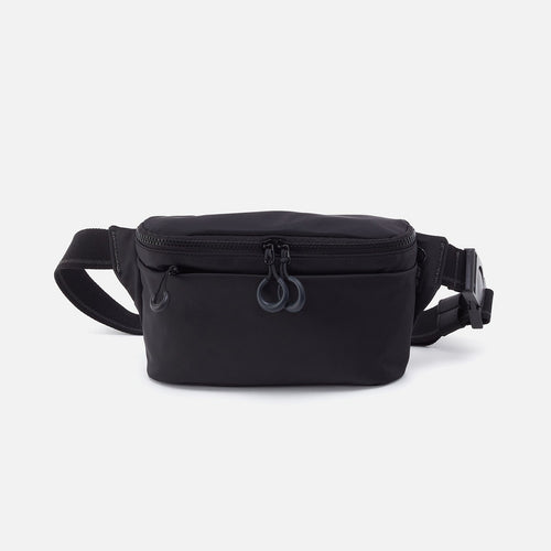 BE HOLD Belt Bag in CaRefiber recycled nylon – Jet