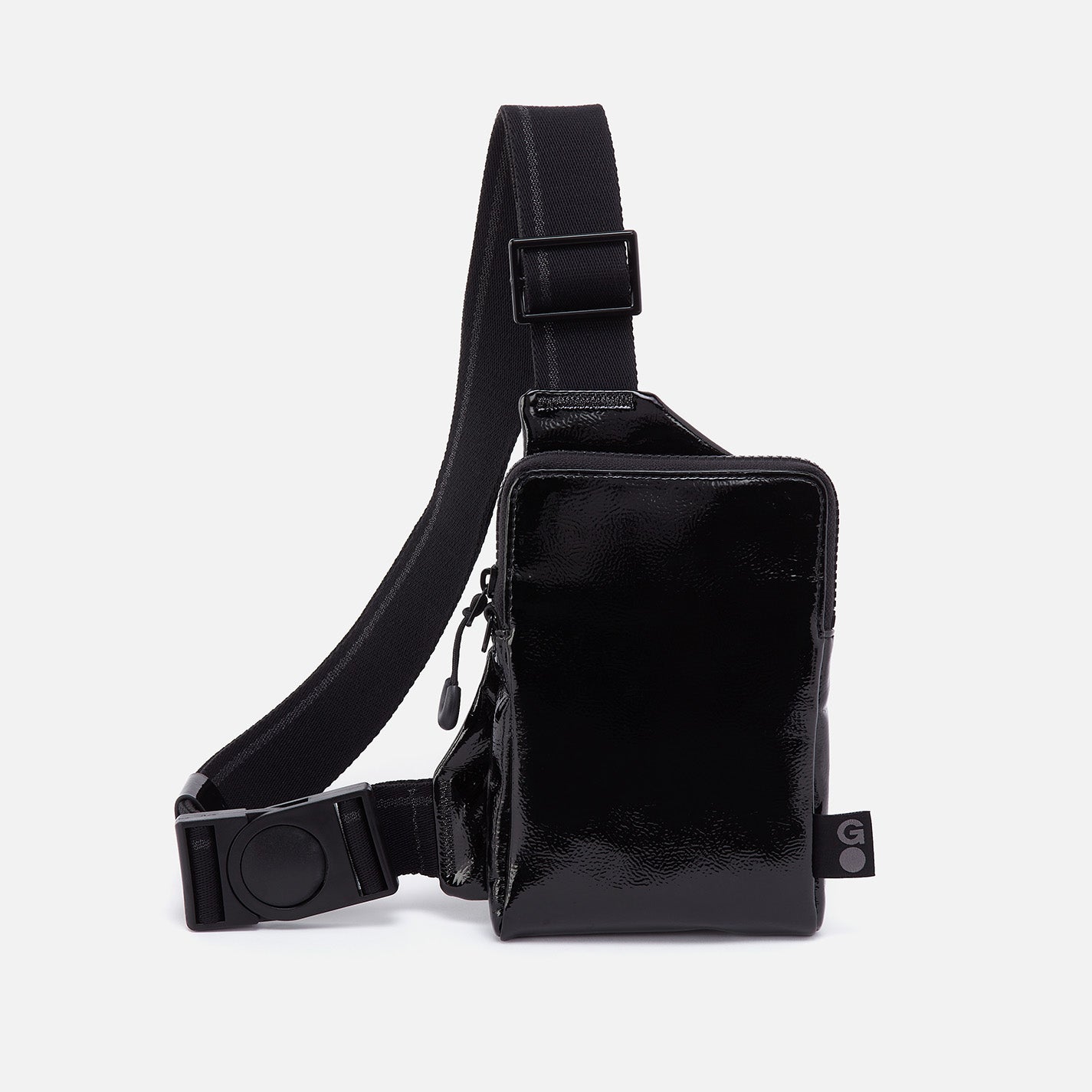 DIALED IN Phone Bag in EverShine nylon – Onyx