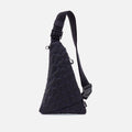 SURE THING Quilted Sling in CaRefiber recycled nylon – Jet With Ocean Quilt