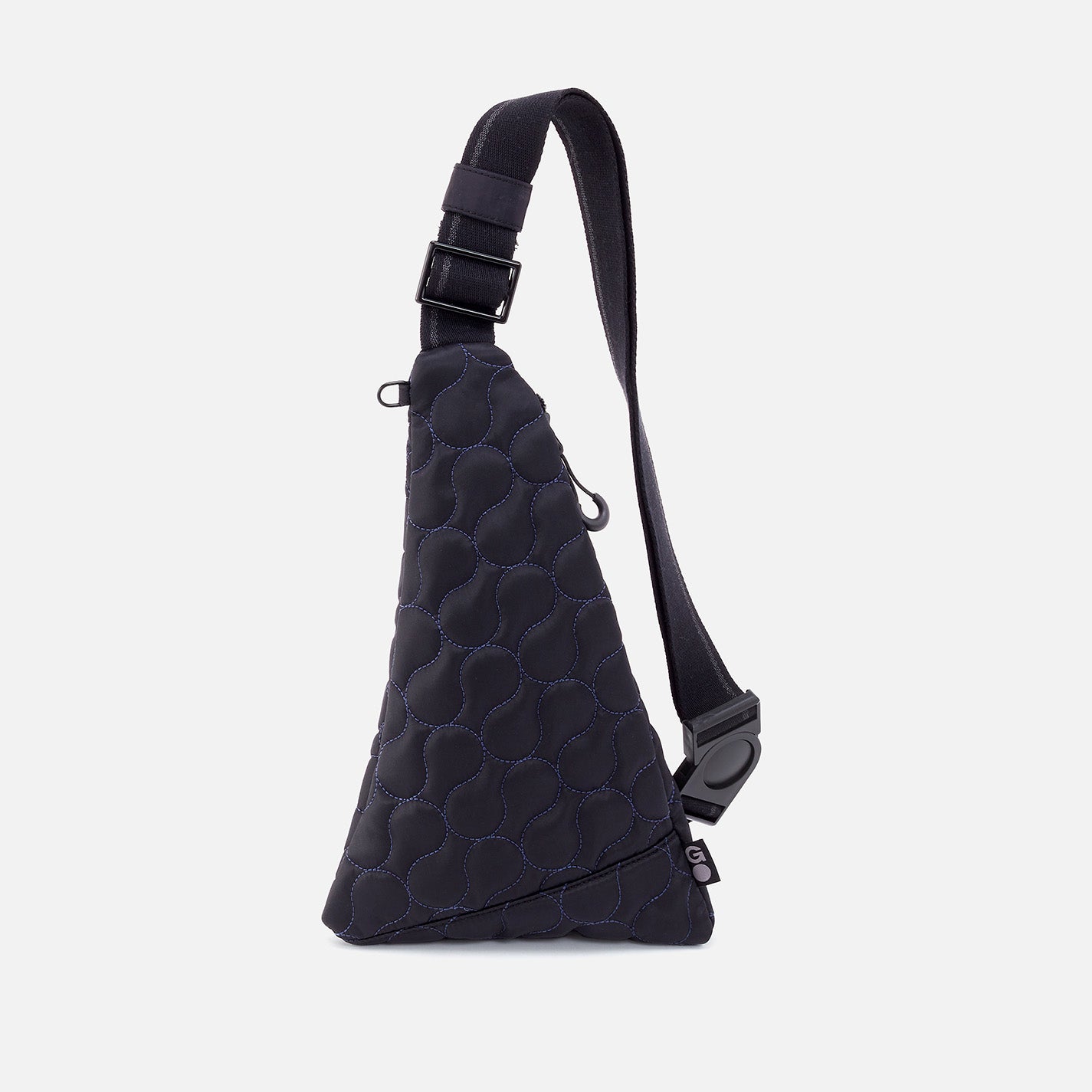 SURE THING Quilted Sling in CaRefiber recycled nylon – Jet With Ocean Quilt
