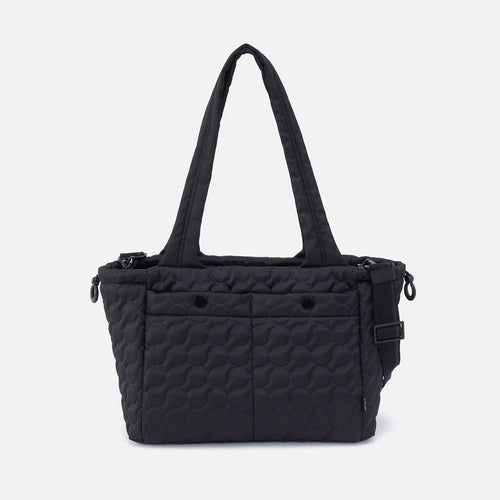 ALL IN ONE Tote in CaRefiber recycled nylon – Quilted Jet