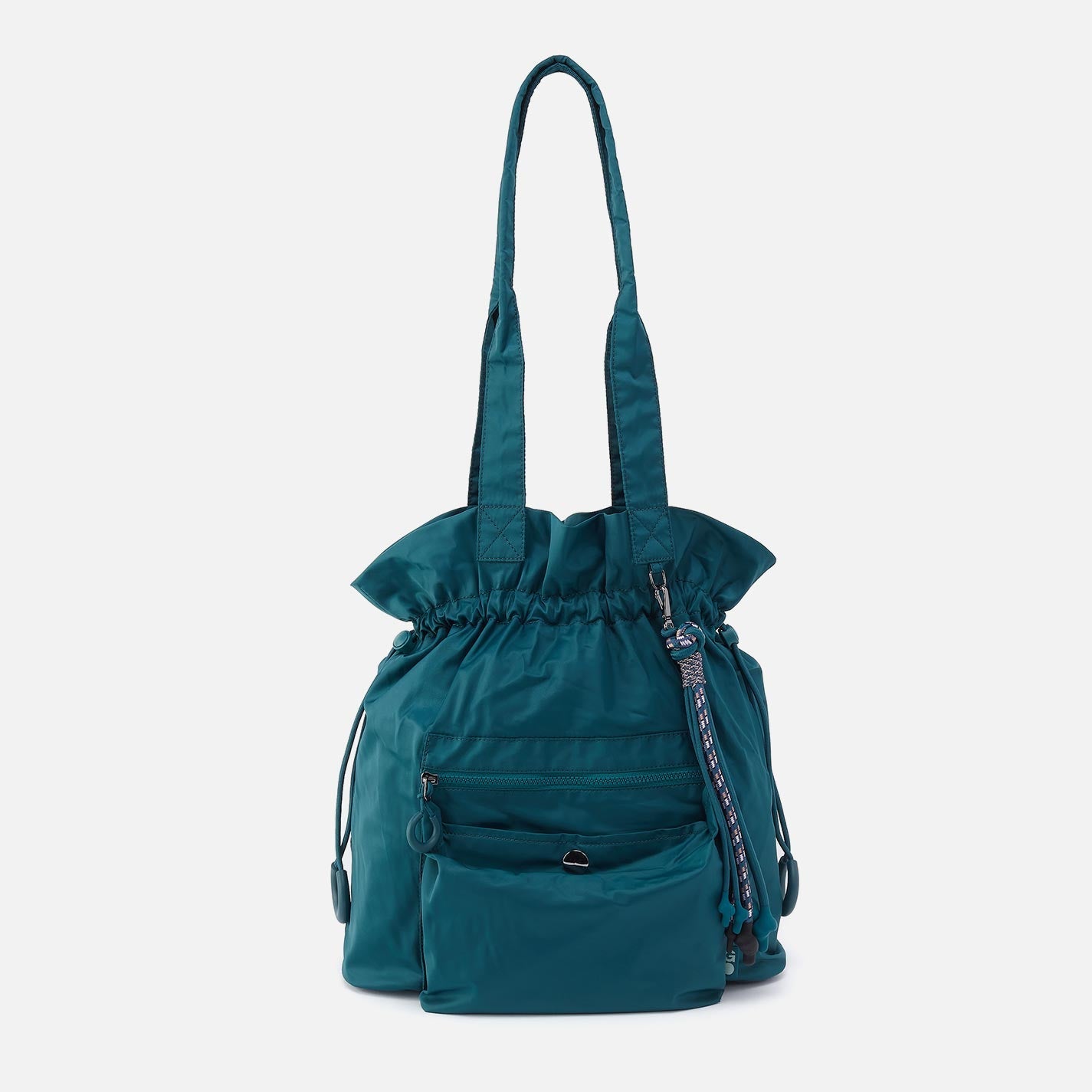EASY DRAW Tote in CaRefiber recycled nylon – Teal