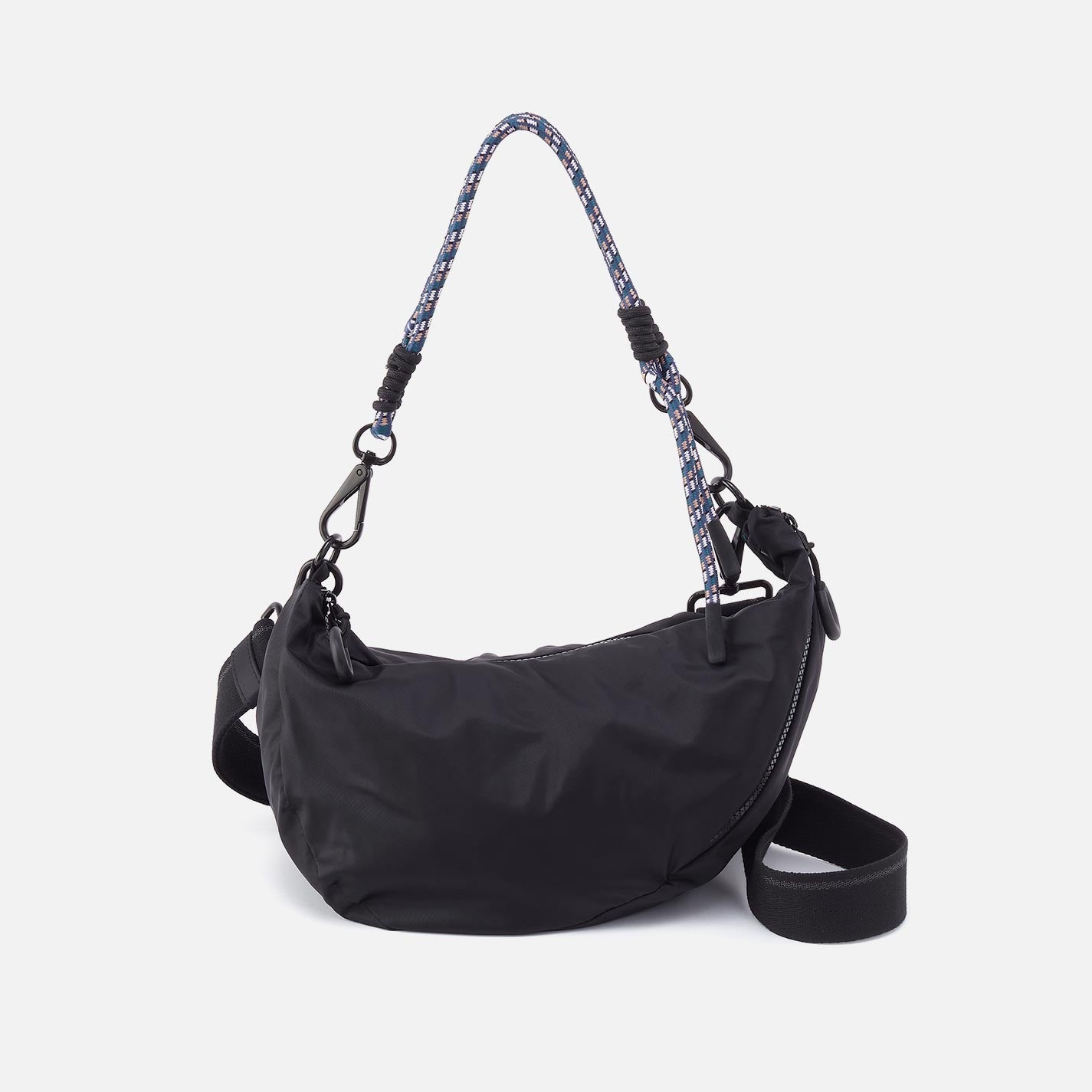 GO FOR IT Sling Crossbody in CaRefiber recycled nylon – Jet