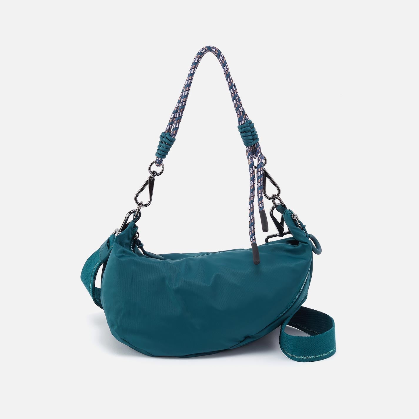 GO FOR IT Sling Crossbody in CaRefiber recycled nylon – Teal