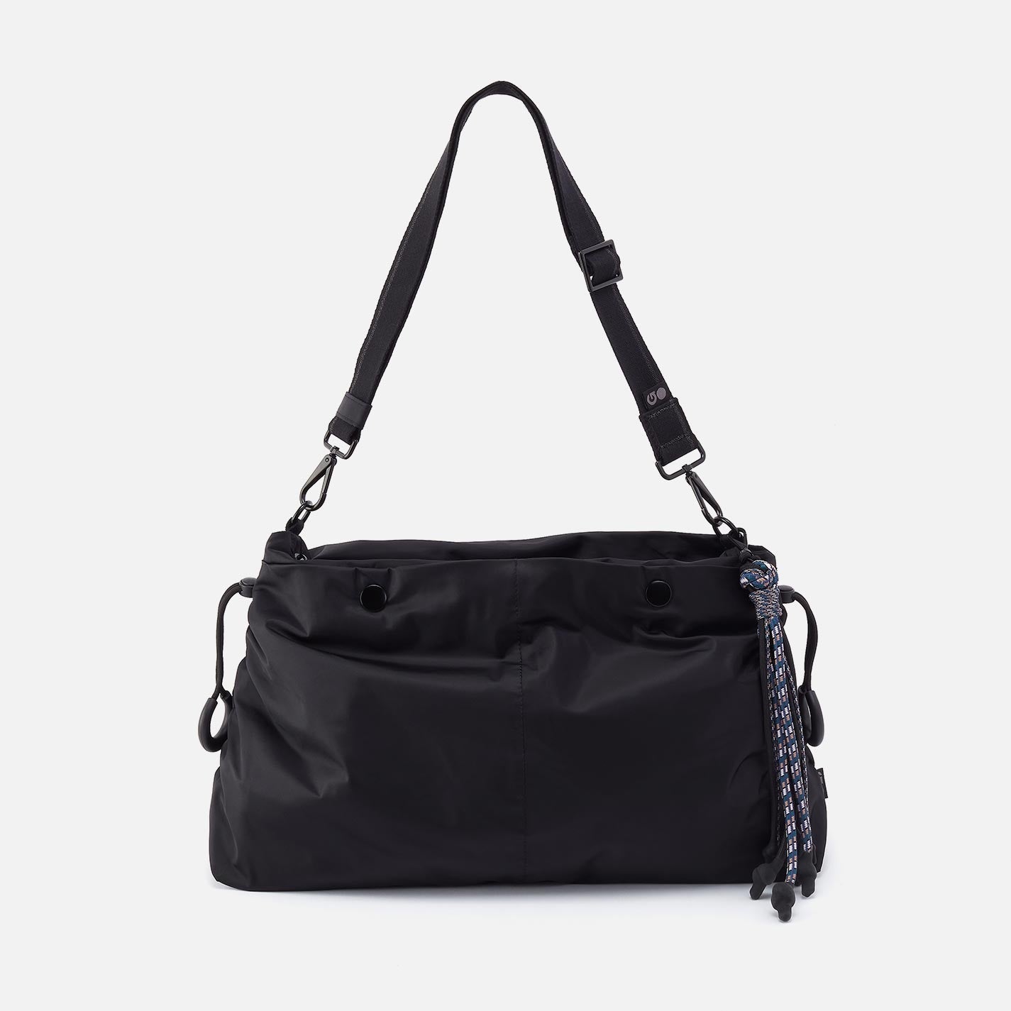 THE BIG DRAW Crossbody in CaRefiber recycled nylon – Jet