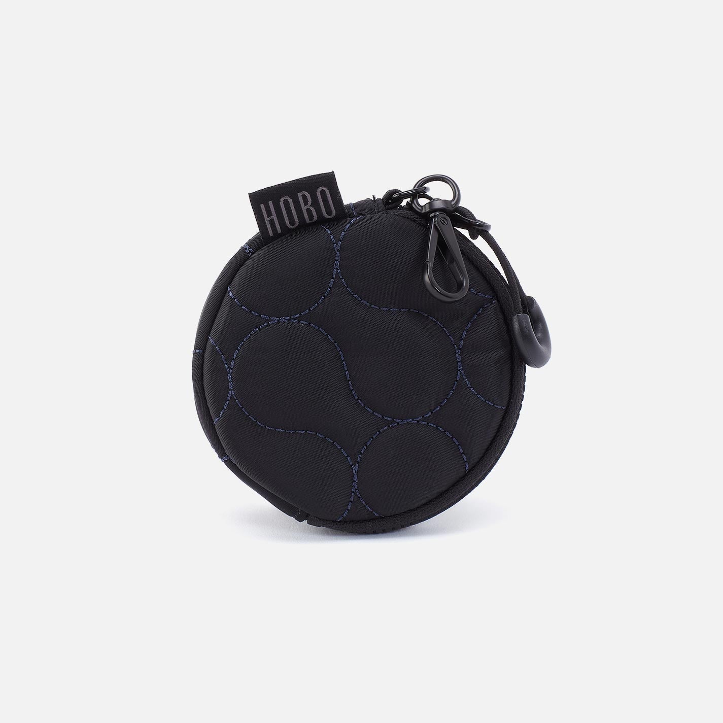 TAG ALONG Quilted Clip-On in CaRefiber recycled nylon – Jet