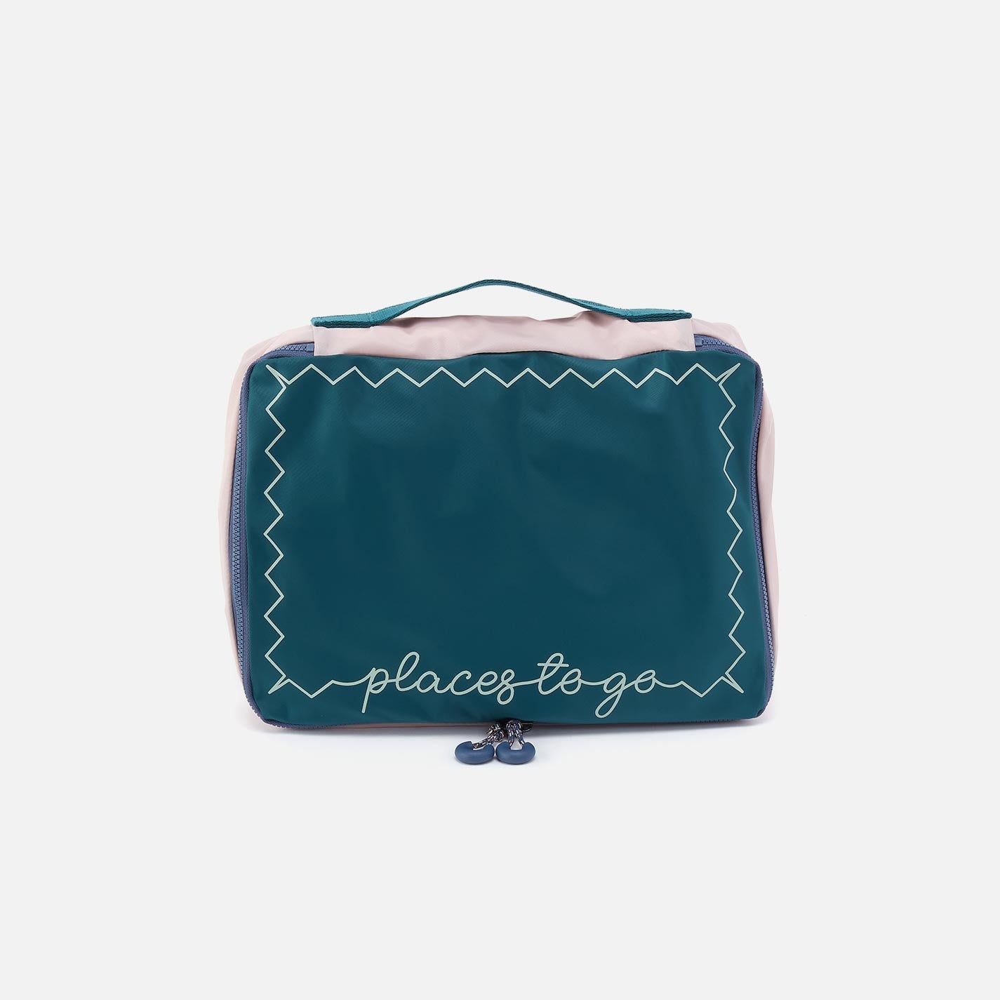 SET TO GO Packing Cube Medium in CaRefiber recycled nylon – Teal