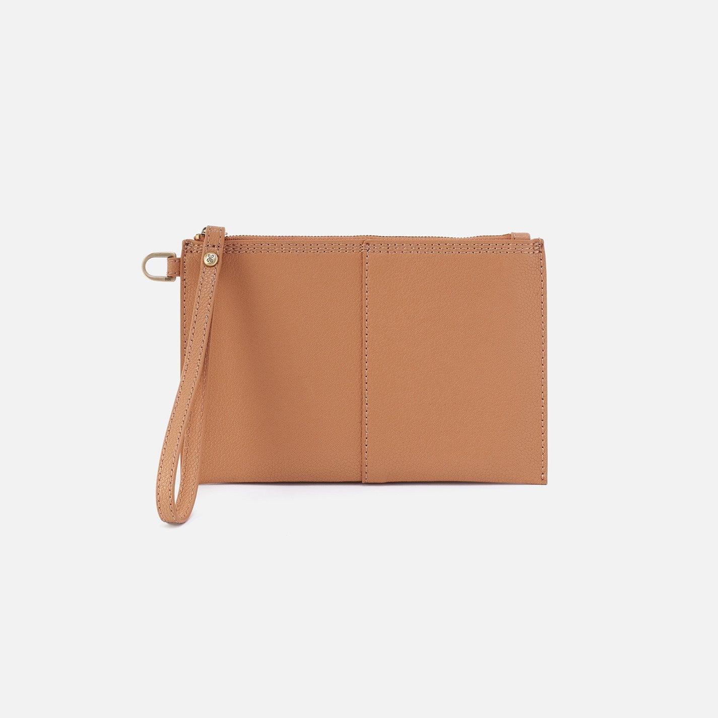 Vida Small Pouch in Micro Pebbled Leather – Biscuit