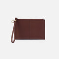 Vida Small Pouch in Micro Pebbled Leather – Chocolate