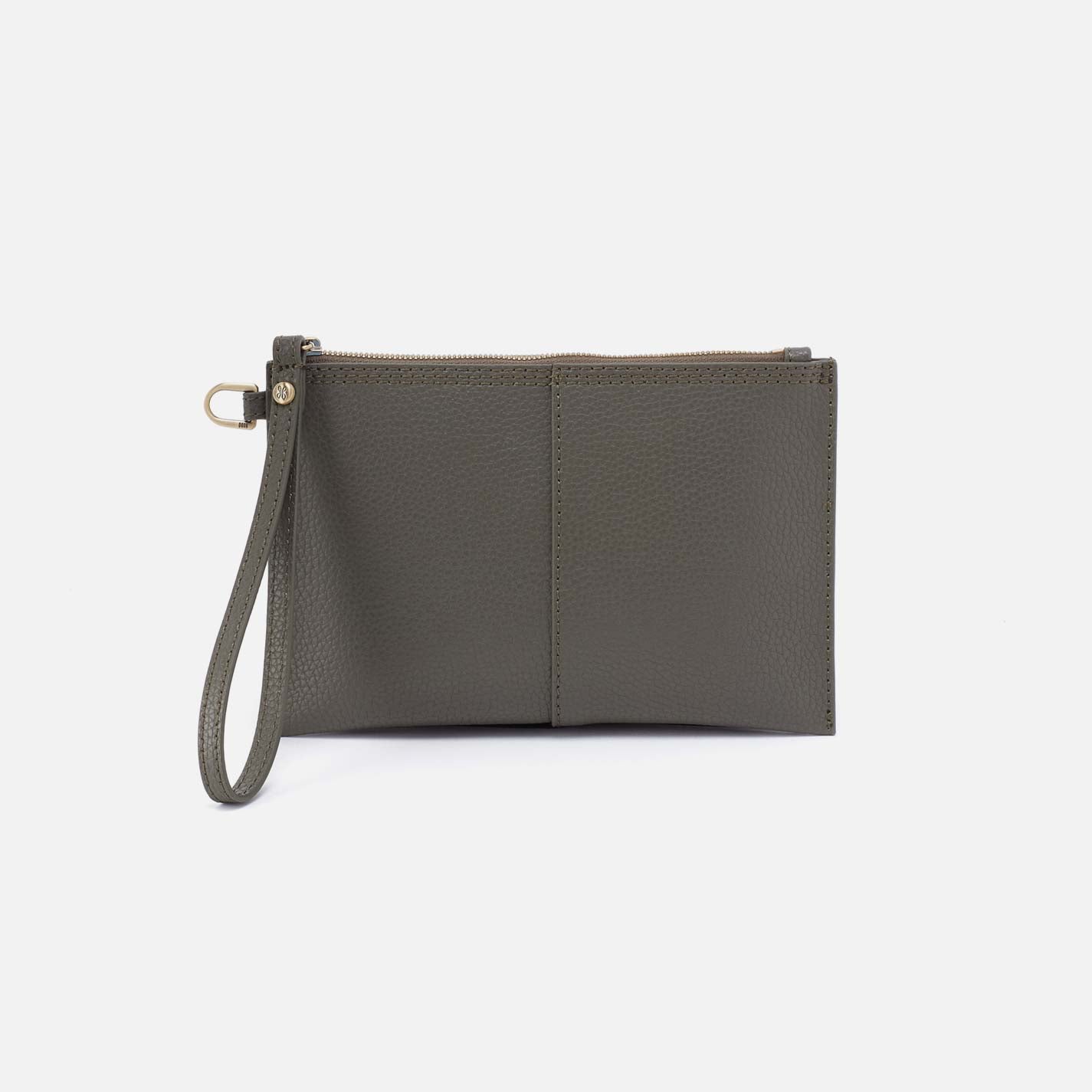 Vida Small Pouch in Micro Pebbled Leather – Desert Palm