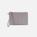 Vida Small Pouch in Micro Pebbled Leather – Morning Dove Grey