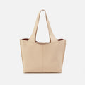 Vida Tote in Micro Pebbled Leather – Almond