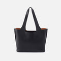 Vida Tote in Micro Pebbled Leather – Black