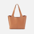 Vida Tote in Micro Pebbled Leather – Biscuit