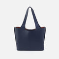 Vida Tote in Micro Pebbled Leather – Mood Indigo