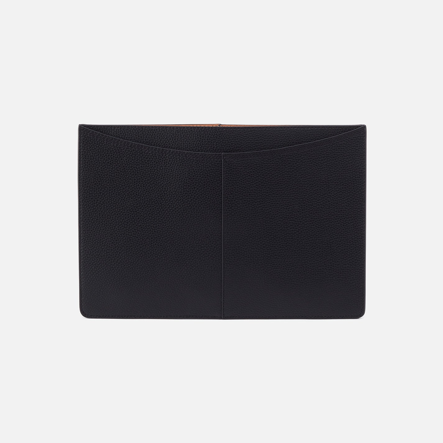 Vida Laptop Sleeve in Micro Pebbled Leather – Black