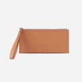 Vida Large Pouch in Micro Pebbled Leather – Biscuit