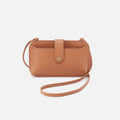 Vida Phone Crossbody in Micro Pebbled Leather – Biscuit