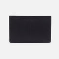 Vida Large Laptop Sleeve in Micro Pebbled Leather – Black