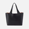 Vida Large Tote in Micro Pebbled Leather – Black