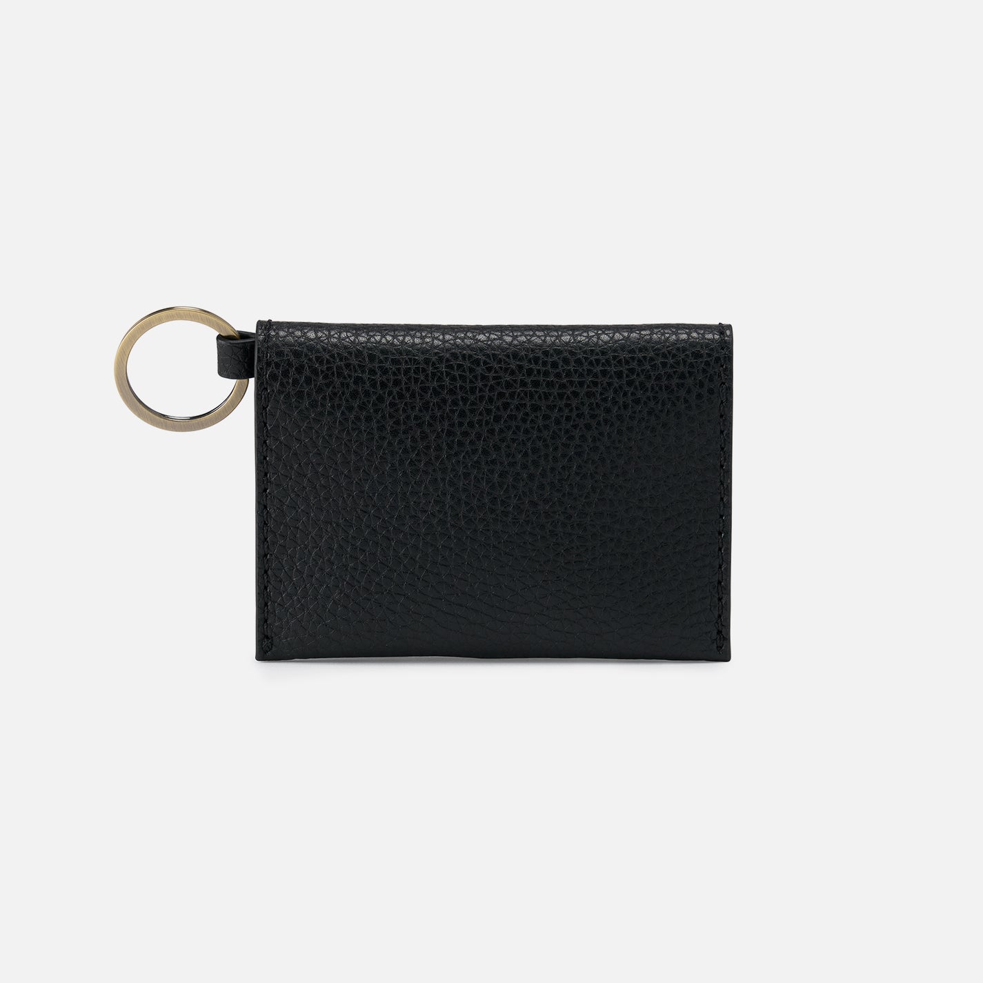 Vida Card Case in Micro Pebbled Leather – Black